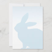 ウサギの赤ちゃんがやってくる！招待状 招待状 (裏面)
