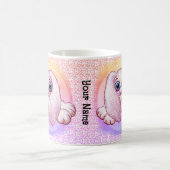 ウサギの赤ちゃんのマグカップ コーヒーマグカップ (中央)