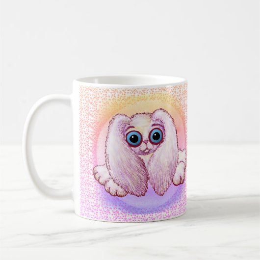 ウサギの赤ちゃんのマグカップ コーヒーマグカップ (左)