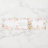 ウサギの赤ちゃんシャワー ペットボトルラベル (シングルラベル)