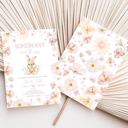 ウサギの赤ちゃんシャワー 招待状