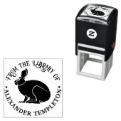 ウサギの輪郭ライブラリーブック名 セルフインキングスタンプ (インサイチュ)