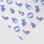 ウサギの青お洒落ヤナギ島 薄葉紙 (詳細)