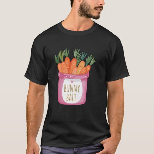ウサギの餌 かわいい イースター 春のガーデニング ニンジン好き Tシャツ (正面)