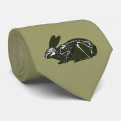 ウサギの骨組 ネクタイ (ロール)