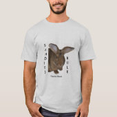 ウサギのTシャツSANDIESの規則の子鹿のよだれメンズ Tシャツ (正面)