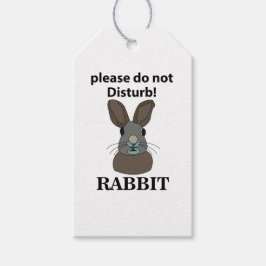 ウサギはウサギを邪魔しなおもしろいさい ギフトタグ