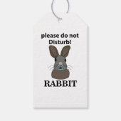 ウサギはウサギを邪魔しなおもしろいさい ギフトタグ (裏面)