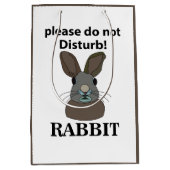 ウサギはウサギを邪魔しなおもしろいさい ミディアムペーパーバッグ (正面)