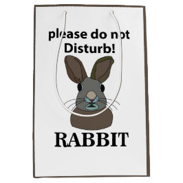 ウサギはウサギを邪魔しなおもしろいさい ミディアムペーパーバッグ