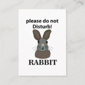 ウサギはウサギを邪魔しなおもしろいさい 名刺 (正面)