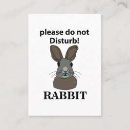 ウサギはウサギを邪魔しなおもしろいさい 名刺