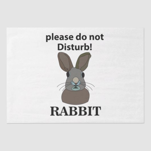 ウサギはウサギを邪魔しなおもしろいさい 薄葉紙 (正面)