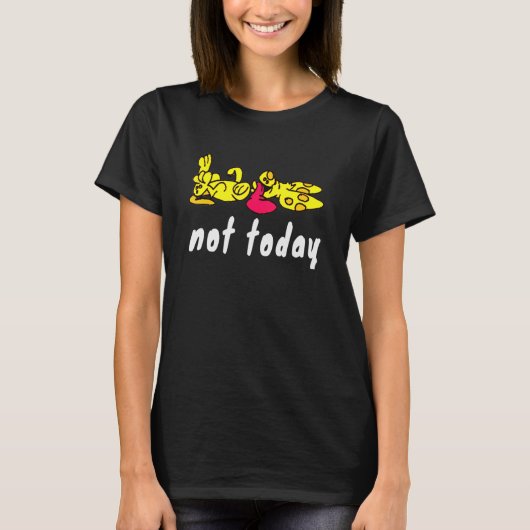 ウサギは今日ではなく眠っている Tシャツ (正面)