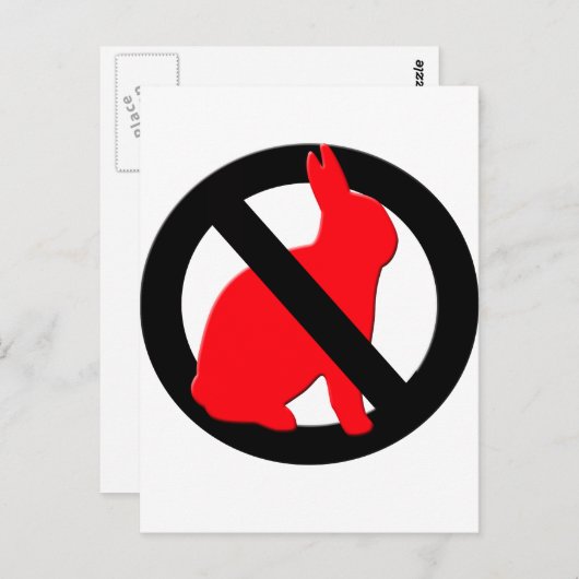 ウサギは使えない ポストカード (正面/裏面)