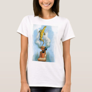 ウサギは小さいビルでトカゲを送ります Tシャツ