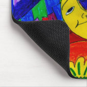 ウサギは月に飛びました、 マウスパッド (コーナー)