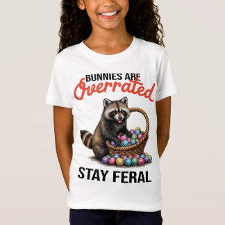 ウサギは過大評価されてる 野生を忘れるな かわいい動物ミーム Tシャツ