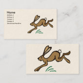 ウサギは飛び跳ねた 名刺 (正面/裏面)