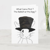 ウサギまたは卵イースターカード シーズンカード (正面)