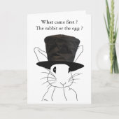 ウサギまたは卵イースターカード シーズンカード (正面)