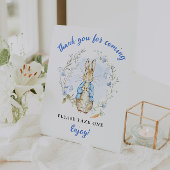 ウサギをテーマにした好意ギフト台座のサイン 台座サイン