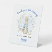 ウサギをテーマにした好意ギフト台座のサイン 台座サイン (正面)