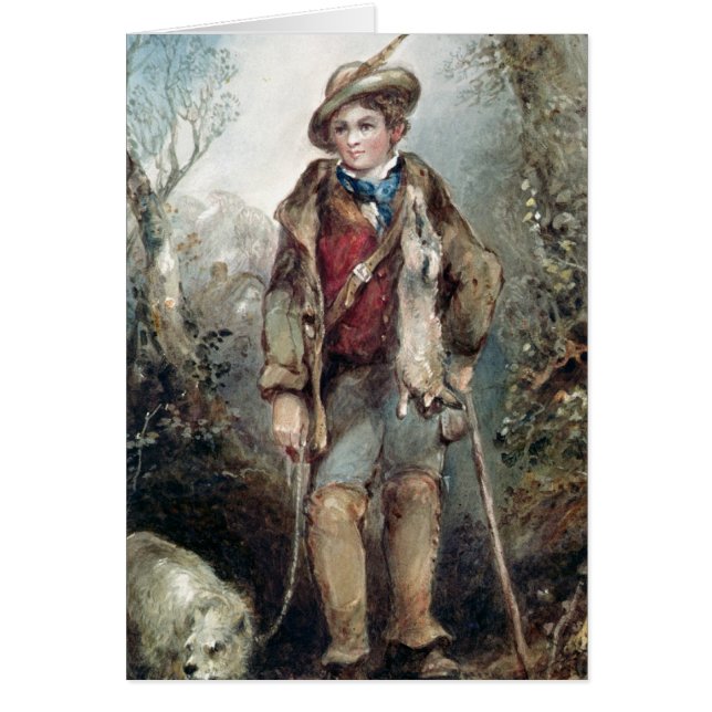 ウサギを持つ男の子 (正面)