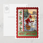 ウサギを治療する シーズンポストカード (正面/裏面)