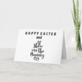 ウサギを見せて/ウサギ跳び **ハッピーイースター** カード (正面)
