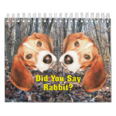 ウサギを言いましたか。 ビーグル犬のカレンダー カレンダー (カバー)