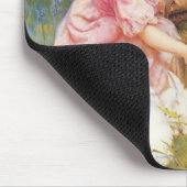 ウサギを食べ物を与えること マウスパッド (コーナー)