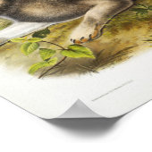 ウサギイラストレーション ポスター (角)