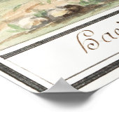 ウサギイラストレーション ポスター (角)