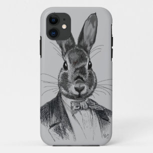 ウサギインスーツポートレート iPhone 11 ケース