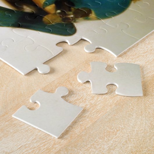 ウサギウサギ玩具イースターイエロー卵 ジグソーパズル (側面)