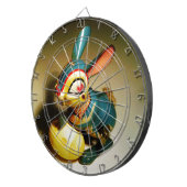 ウサギウサギ玩具イースターイエロー卵 ダーツボード (正面右)