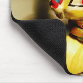 ウサギウサギ玩具イースターイエロー卵 マウスパッド (コーナー)