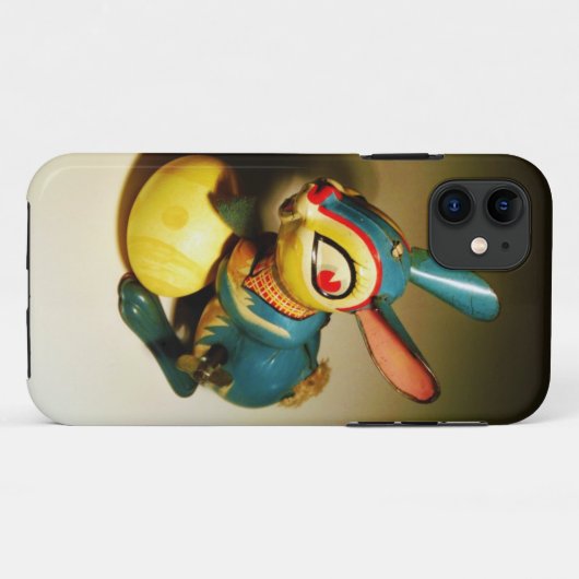 ウサギウサギ玩具イースターイエロー卵 Case-Mate iPhoneケース (裏面(横))