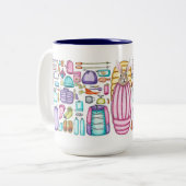 ウサギギアスプレッドバックパッカーマグ ツートーンマグカップ (正面左)