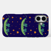 ウサギグマ2匹とエンドウのさや | ファンタジー・フォークアート Case-Mate iPhoneケース (裏面 (横))
