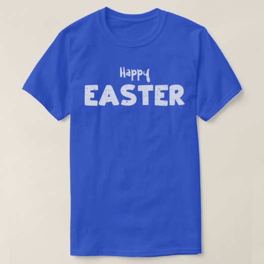 ウサギハッピーイースターイースターことわざ Tシャツ (デザイン正面)