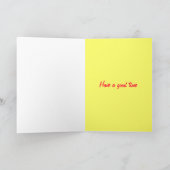 ウサギハッピーバースデーカード カード (内部)