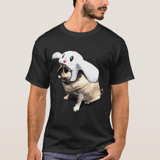 ウサギパグ 379 Tシャツ (正面)
