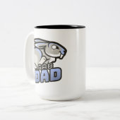 ウサギパパマグ ツートーンマグカップ (正面左)