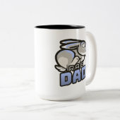 ウサギパパマグ ツートーンマグカップ (正面右)