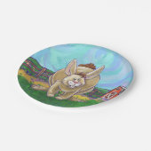 ウサギパーティーセンター ペーパープレート (アングル)