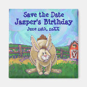 ウサギパーティーセンター マグネット (正面)