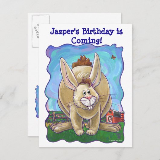 ウサギパーティーセンター 案内ポストカード (正面/裏面)