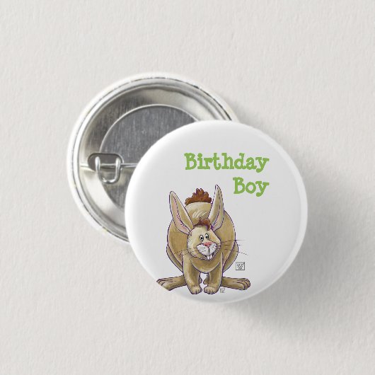 ウサギパーティーセンター 缶バッジ (正面&裏面)